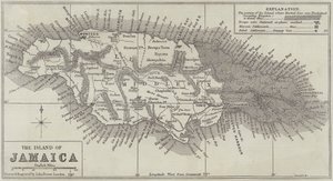 Map of the Island of Jamaica